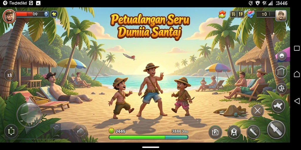 Screenshot gameplay 3446 menampilkan aksi seru dan warna-warni.