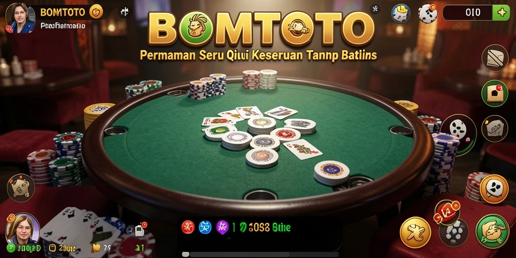 Tampilan gameplay seru dari BOMTOTO saat bermain QiuQiu.