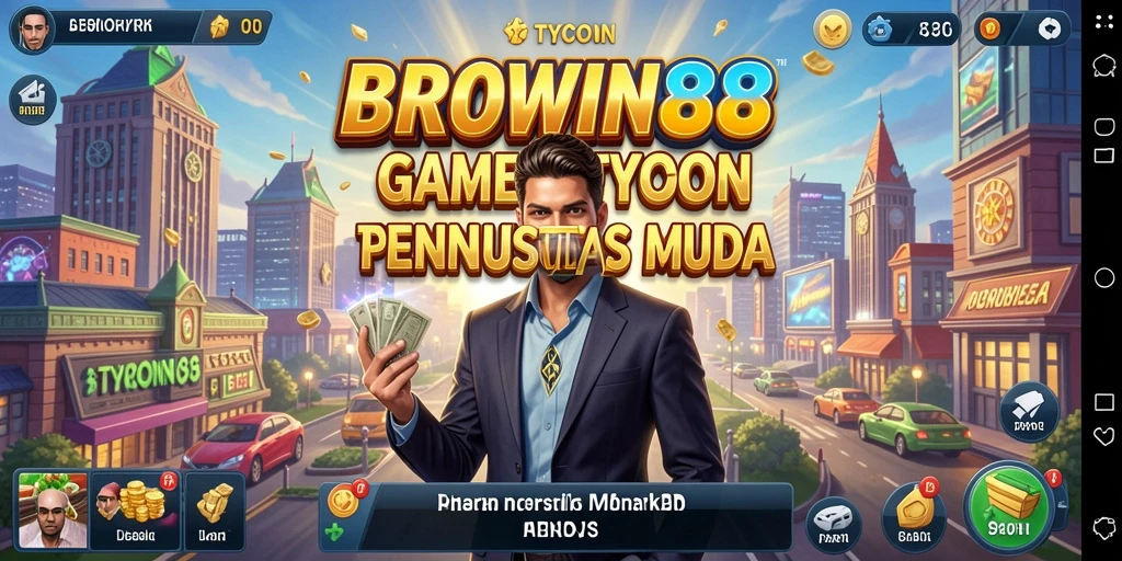 Screenshot utama BROWIN88 menampilkan gameplay Tycoon yang seru.