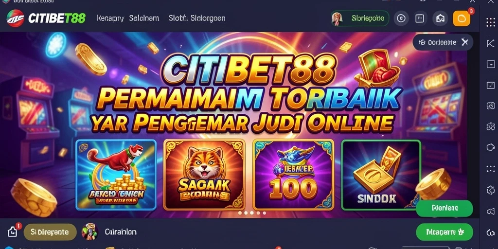 Tampilan gameplay Slot CITIBET88 yang seru dan penuh warna.