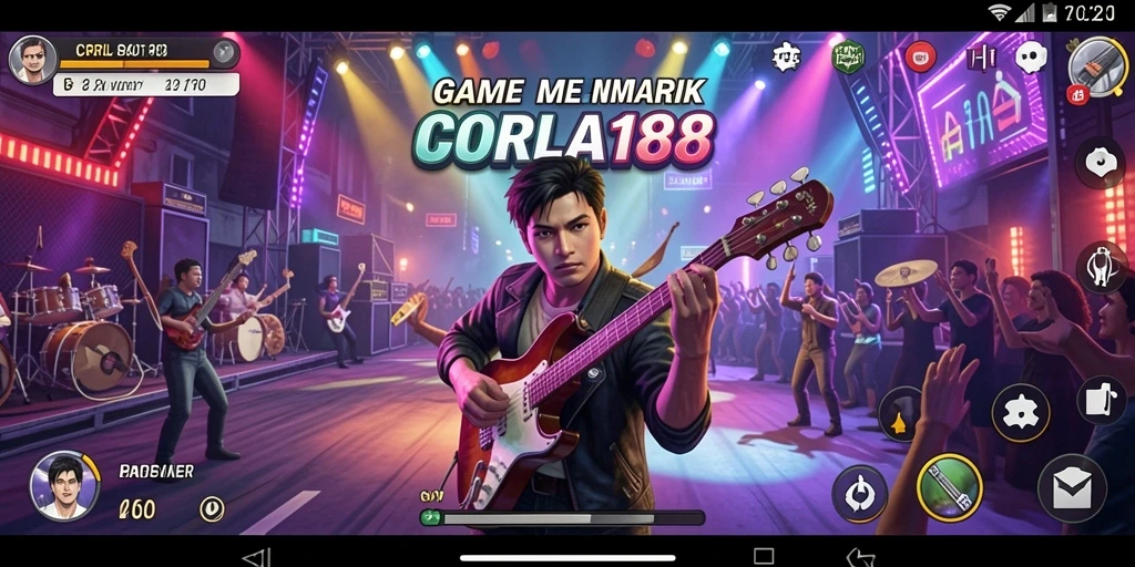 Tampilan menarik dari gameplay CORLA188 yang penuh ritme dan melodi.