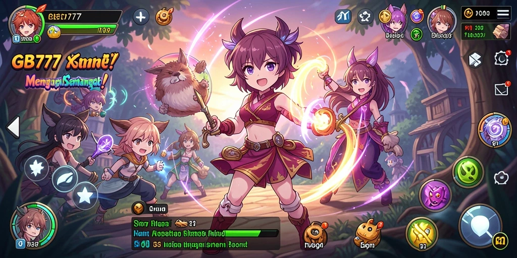Tampilan menarik dari gameplay GB777 yang penuh warna dan aksi.