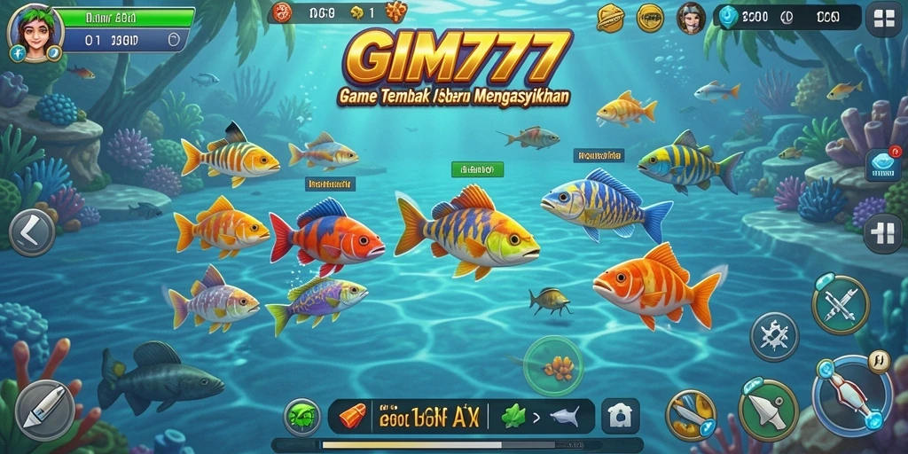 Tampilan gameplay GIM777 yang menegangkan saat memburu ikan.