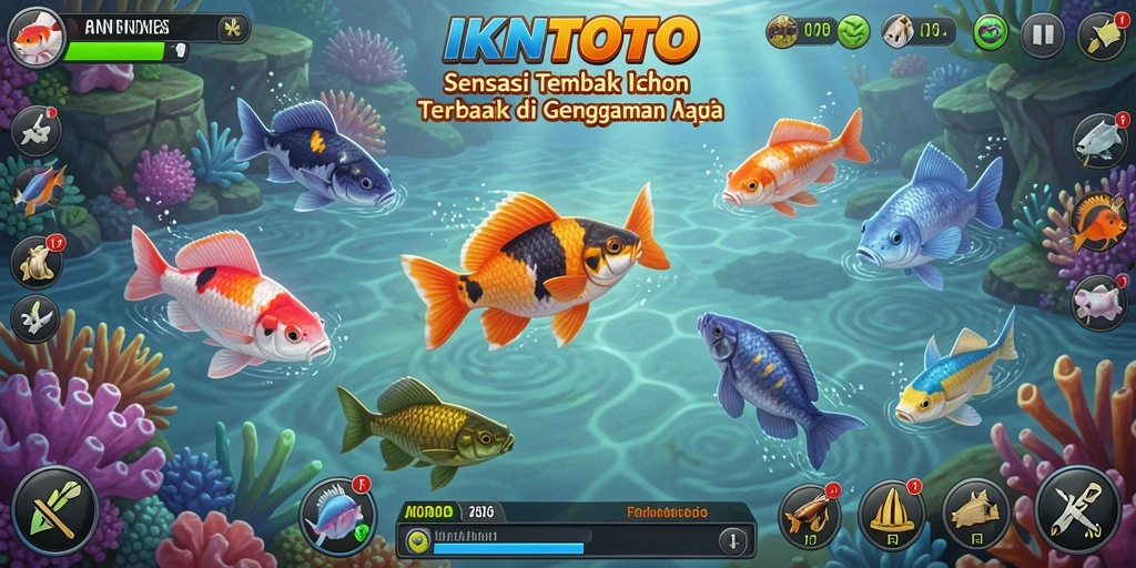 Tampilan gameplay seru Tembak Ikan di IKNTOTO.