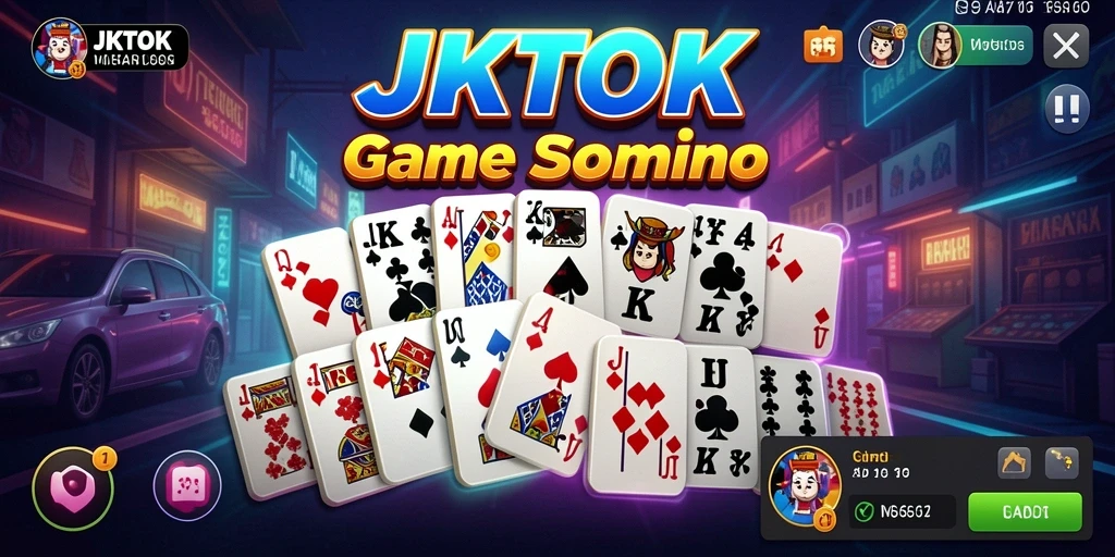 Tampilkan gameplay domino JKTOK yang seru dan interaktif.