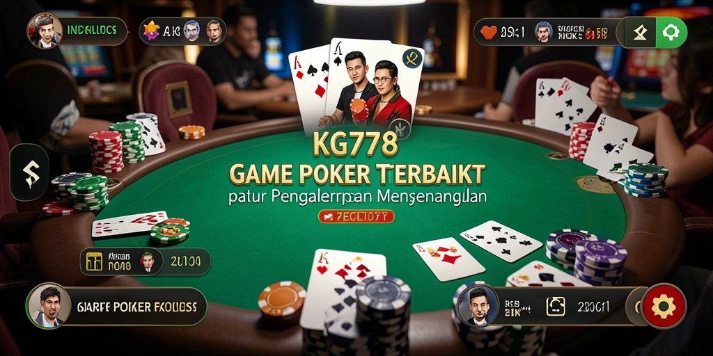 Tampilan gameplay Poker menarik dan adiktif di KG778.