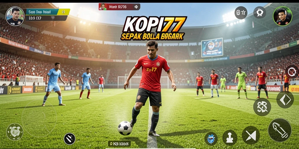 Tampilan menarik dari gameplay KOPI77 dalam aksi sepak bola.