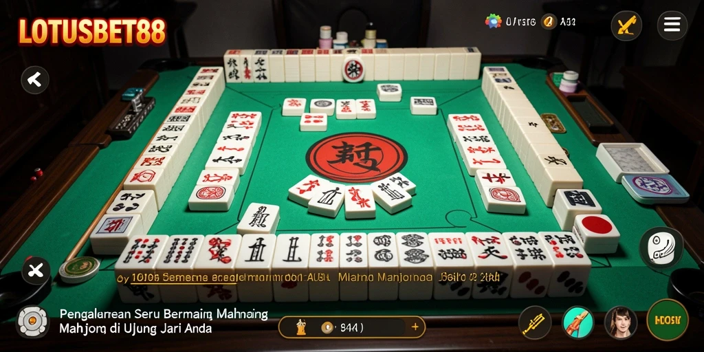 Screenshot gameplay LOTUSBET88 menampilkan keseruan permainan Mahjong.