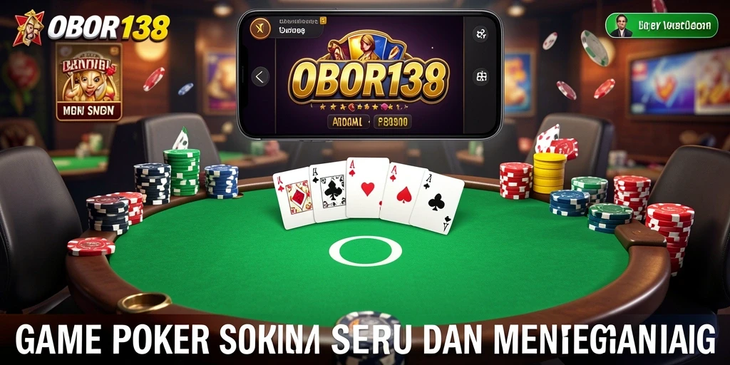 Screenshot OBOR138 menampilkan gameplay Poker yang seru dan menegangkan.