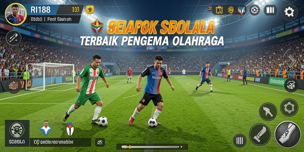 Screenshot permainan sepak bola RI188 yang mendebarkan.