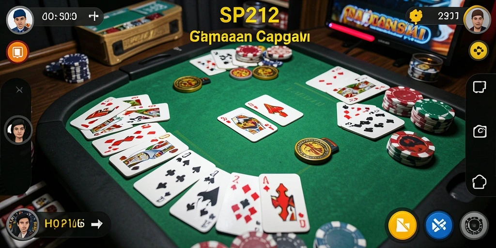 Tampilan permainan Gaple yang menarik dan interaktif.