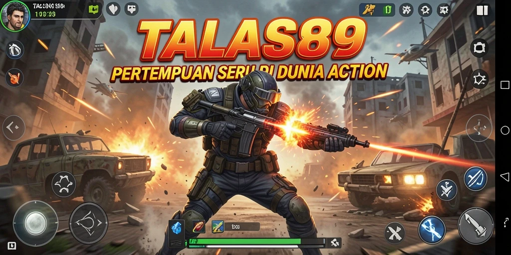 Gambaran aksi seru dalam gameplay TALAS89.