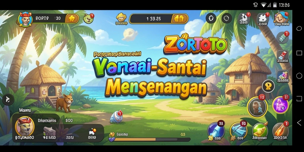 Screenshot ZORTOTO menampilkan gameplay yang seru dan interaktif.